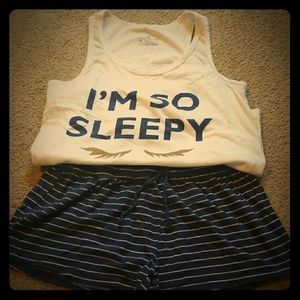 Pajama tank&shorts